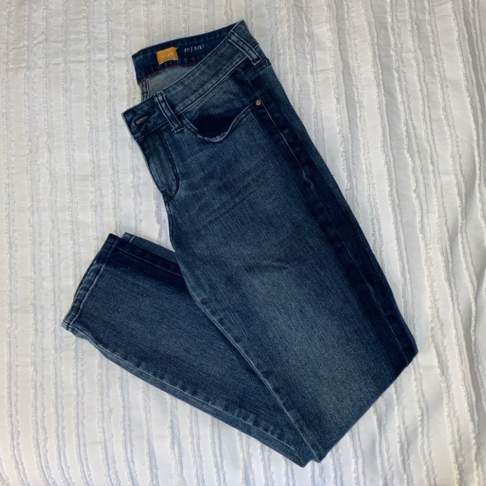 Ankle Length Dark Wash Skinny Jeans